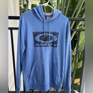Men’s Oakley Blue Graphic Hoodie Jacket - Size Large regular fit